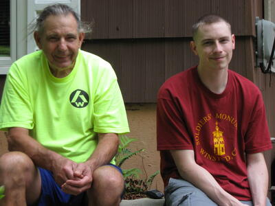 Family photo: Joe and grandson Tim (2010)